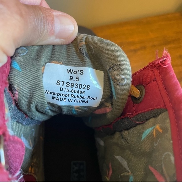 Sperry Top-Sider Saltwater Quilted Duck Boots Womens Wine Black size 9.5 - Picture 5 of 8